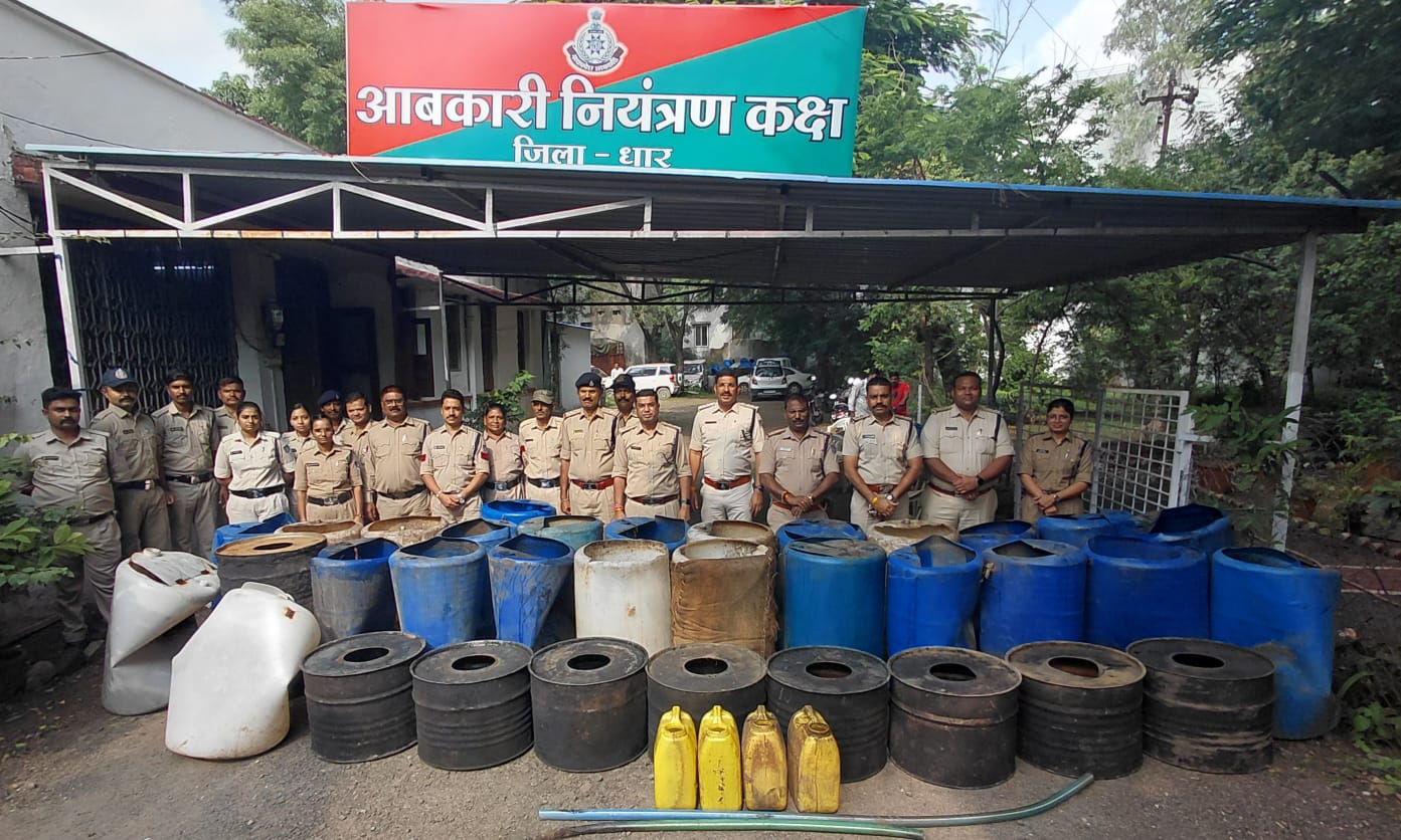 अवैध शराब पर कार्रवाई : जीरो टॉलरेंस नीति के तहत 45 प्रकरण दर्ज कर, 25 आरोपी किए गिरफ्तार